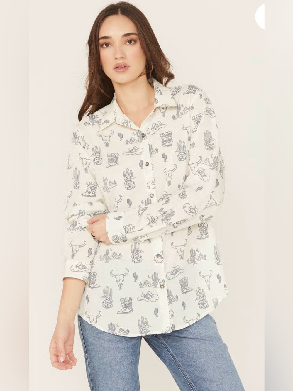 Ariat Western-Print Button-Up Shirt